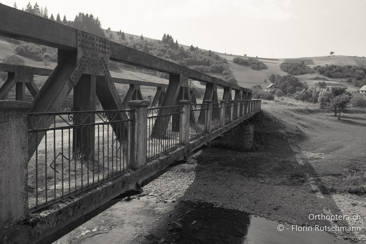 22.07.2007 Relikte der Vergangenheit. Brücke über den Fluss Rypynka. Ukraine