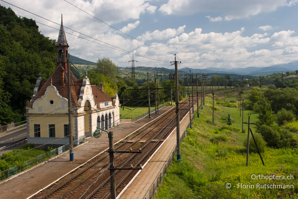26.07.2007 Bahnhof von Karpaty (Kарпати). Ukraine