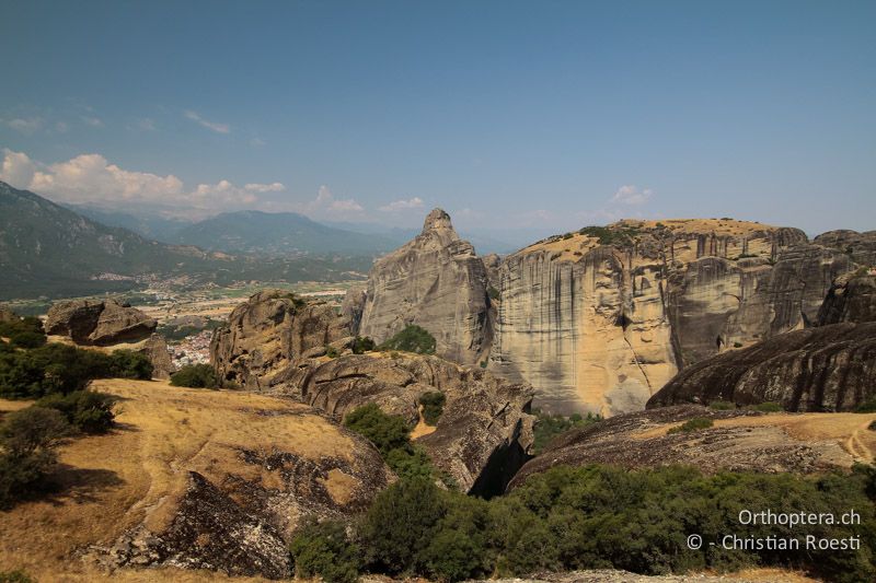 Landschaft in Meteora - GR, Thessalien, Kalampaka, 14.07.2013