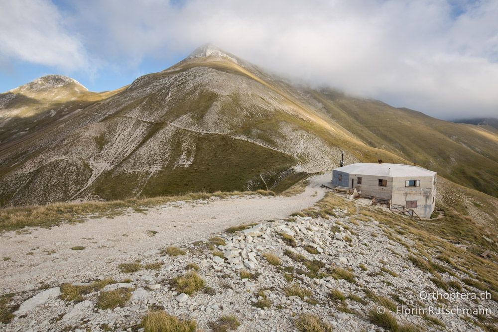 Berghütte Rifugio del Fargno - Gebirgslandschaft - IT, Marken, Sibyllini-Gebirge, 29.09.2014