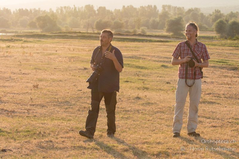 Marc und Christoph im Abendlicht - GR, Zentralmakedonien, Kerkini, 08.07.2017