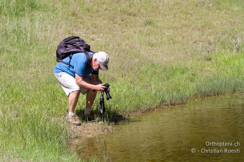 Hansruedi beim Fotografieren - SA, Limpopo, Tzaneen, Kurisa Moya Lodge, 07.01.2015